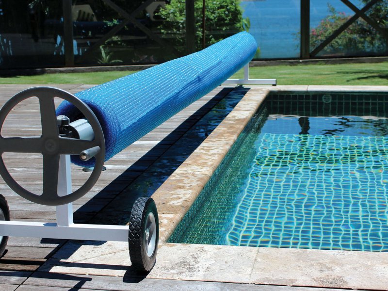 enrouleur à bâche de piscine enterréee