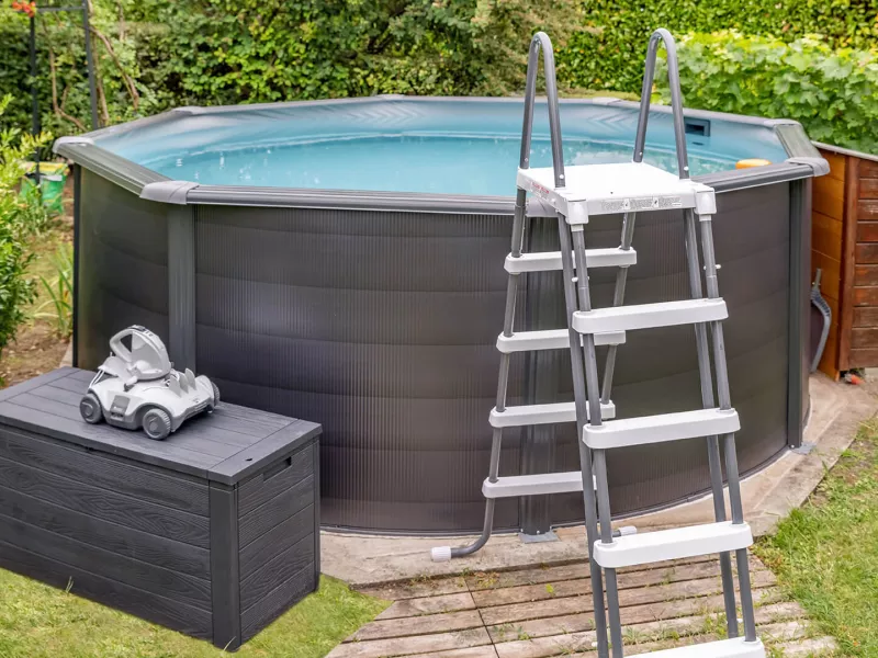 Installer une piscine hors-sol en pente